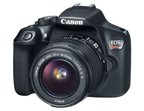 Canon Rebel T6 18 MP with 18-55mm IS Lens EOS 1300D