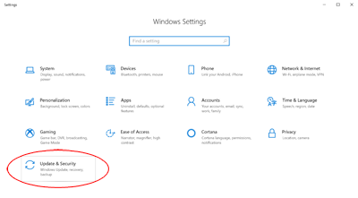 Windows 10 Update and Security