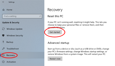 Windows 10 Recovery