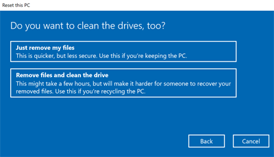 Windows 10 Clean Drive