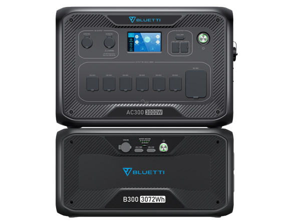 Bluetti AC300+B300 3kWh 3000W Power Station and Battery