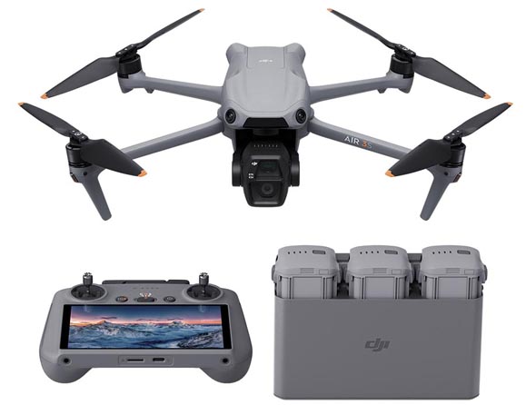  Drone with Fly More Bundle (RC 2 Controller)